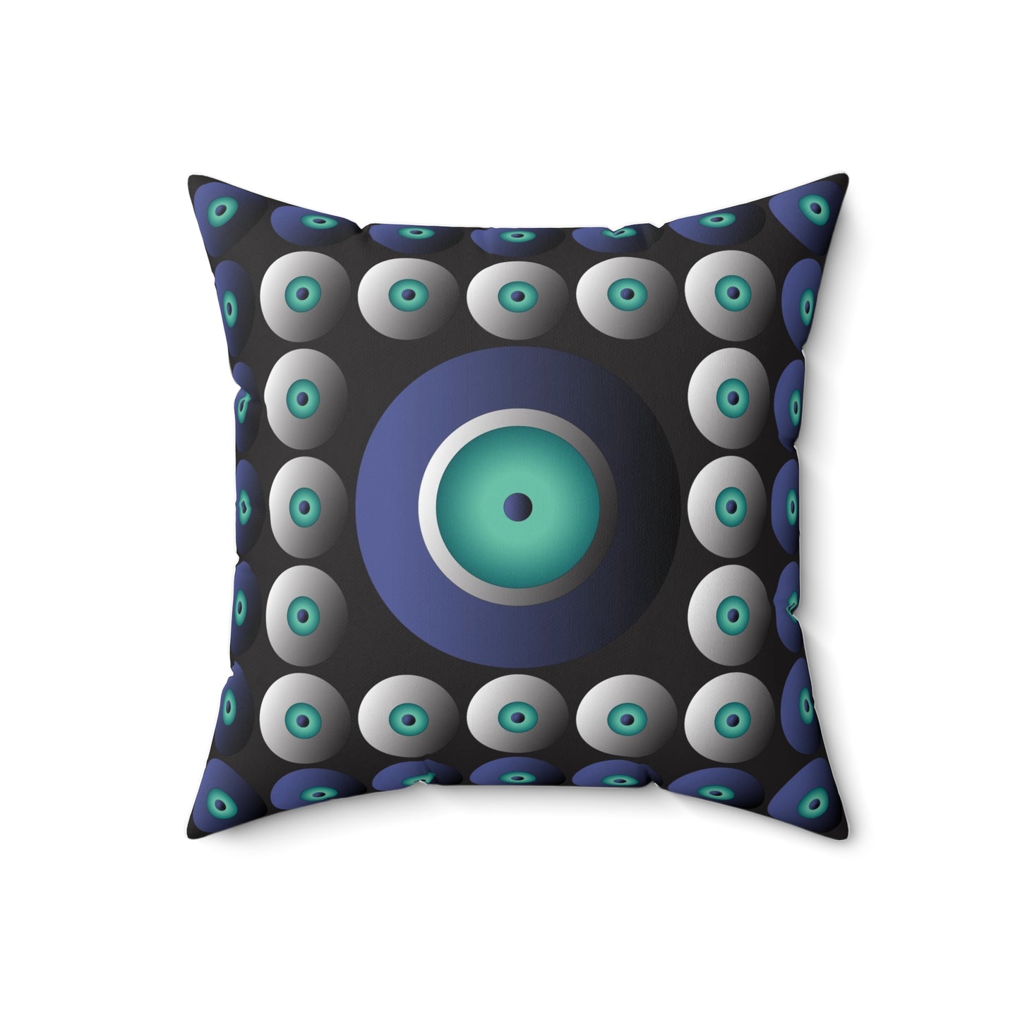 Spun Polyester Square Pillow Kukloso Abstractical No 13 - Free Shipping