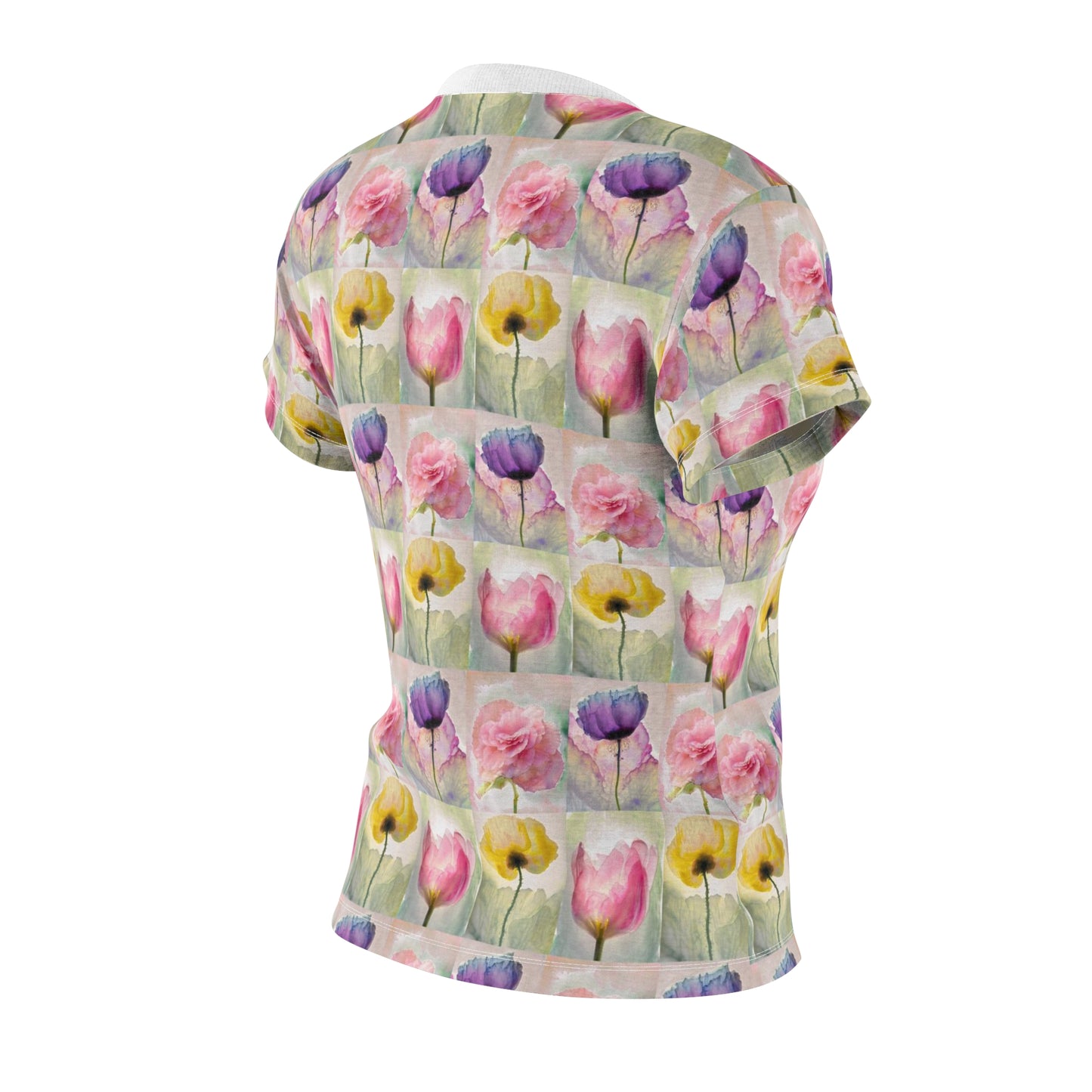 Women's Cut & Sew Tee (AOP) Kukloso Watercolor Florals Medium Pattern - Free Shipping