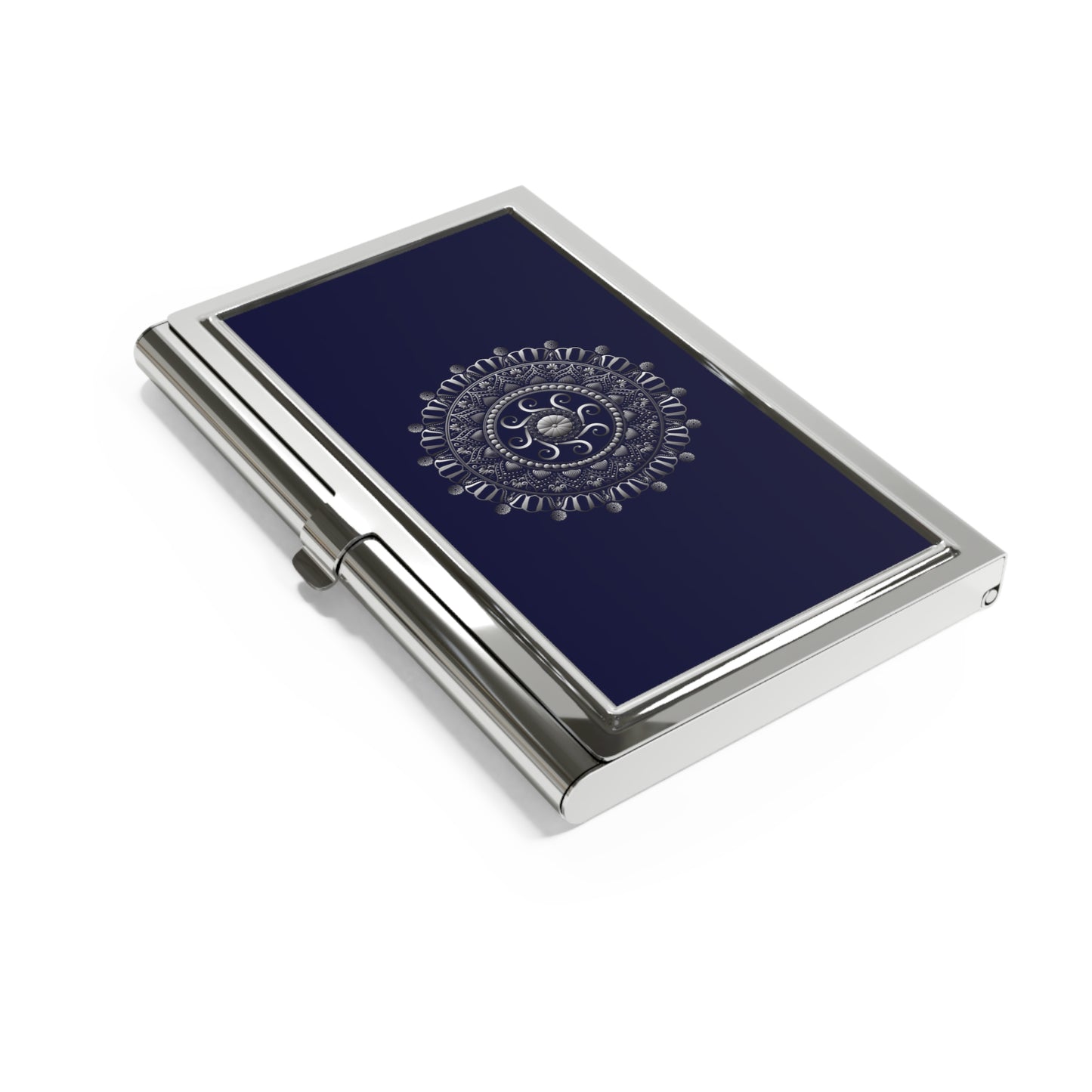 Business Card Holder Kukloso Kuklos No 4319 Silver Mandala - Free Shipping