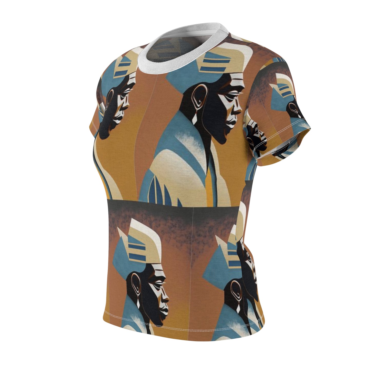 Women's Cut & Sew Tee (AOP) Kukloso Cubist Faces No 18 - Free Shipping