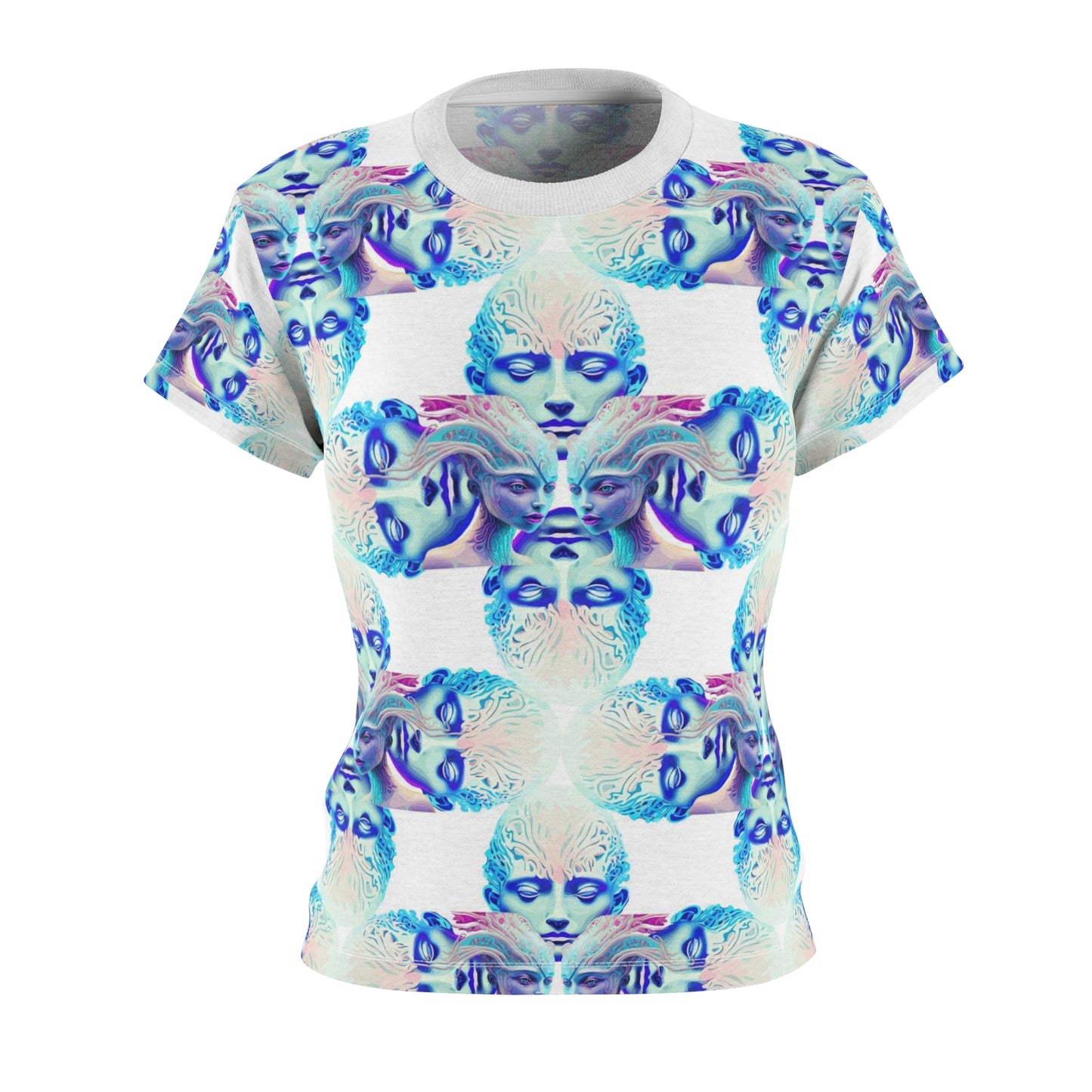 Women's Cut & Sew Tee (AOP)  Kukloso Space Face No 13 - Free Shipping