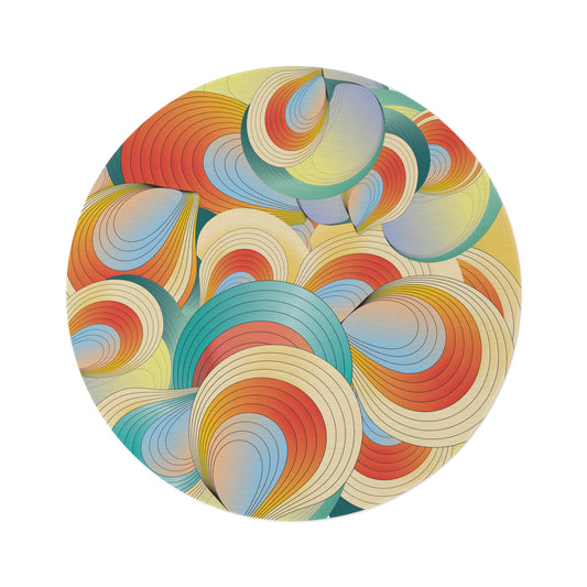 Round Rug Kukloso Ice Cream Swirls No 60 Free Shipping