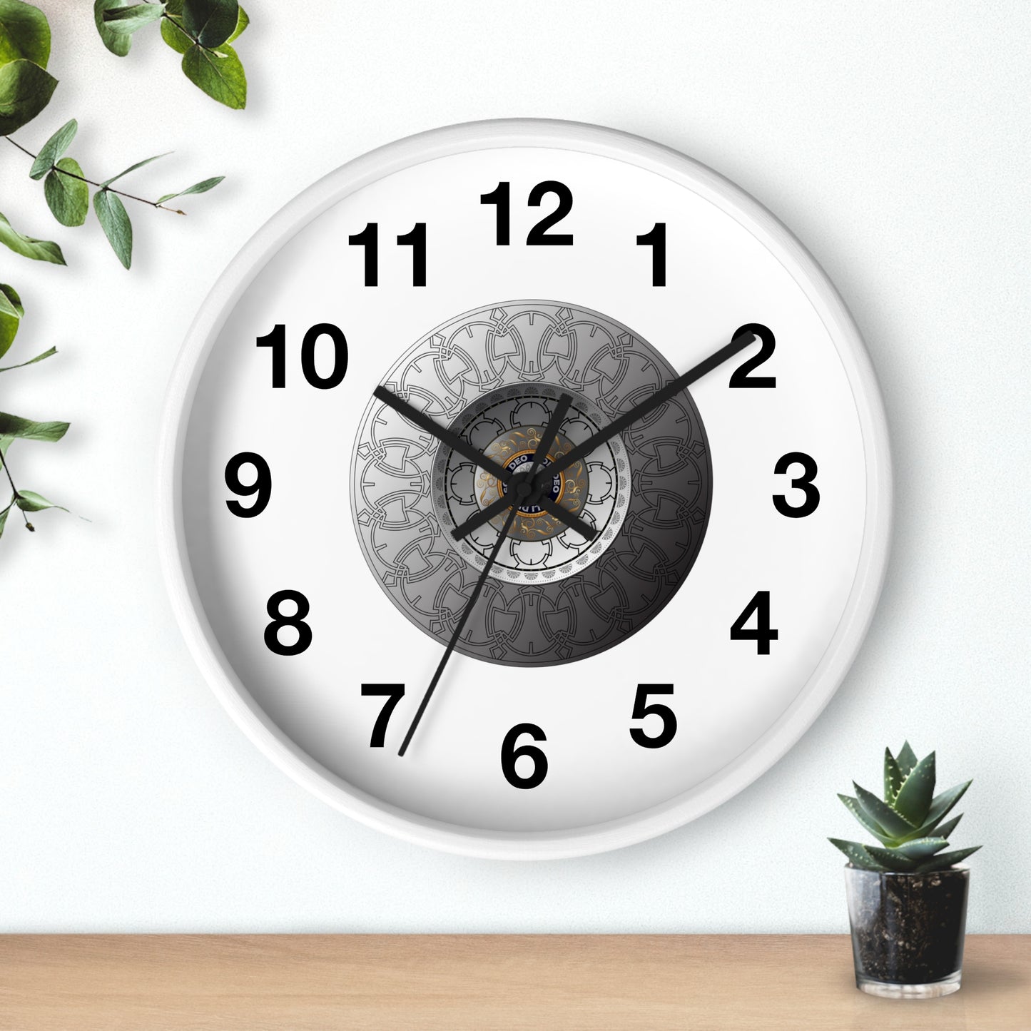 Wall Clock Kukloso OVC No 4288 Mandala - Free Shipping