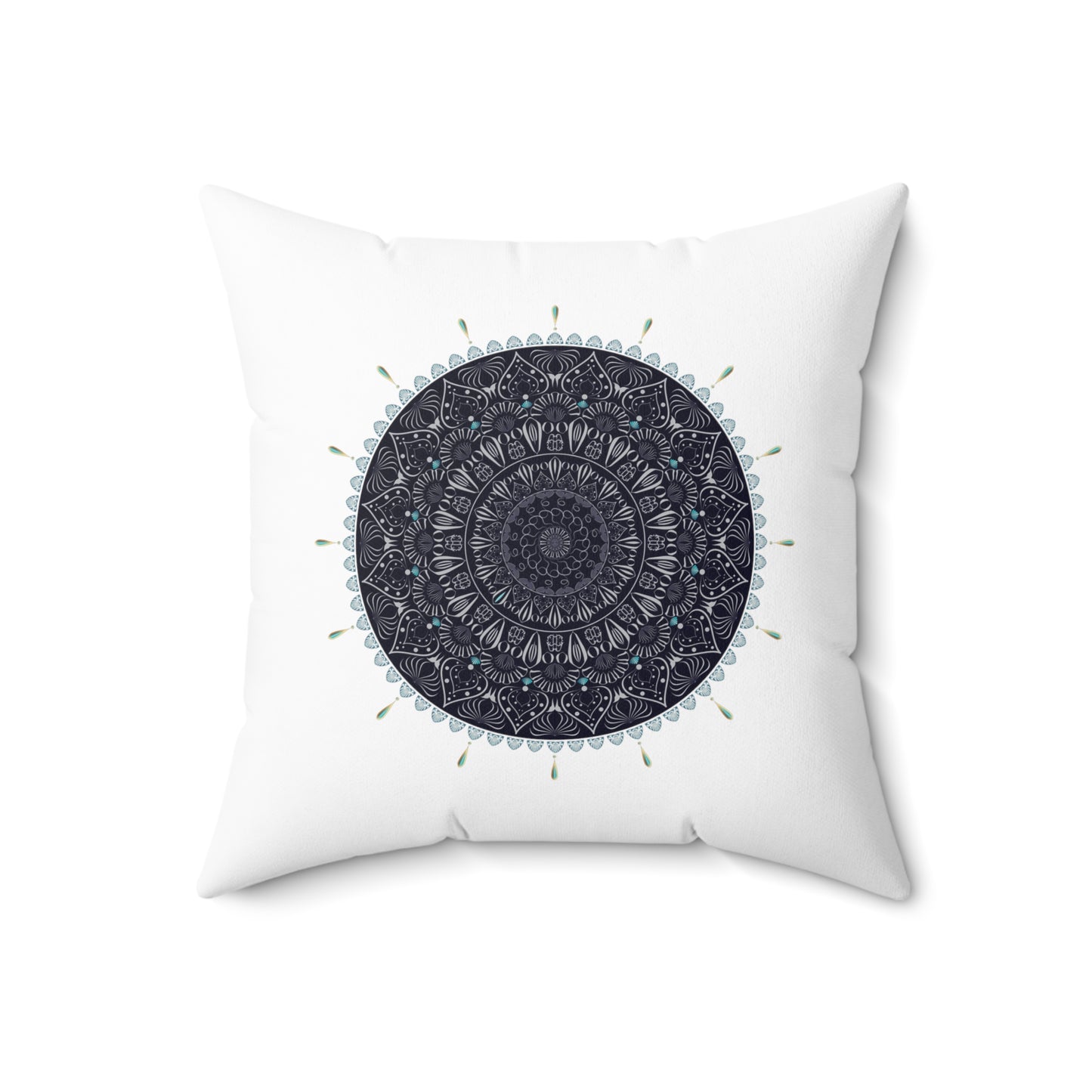 Spun Polyester Square Pillow Kukloso Mandala Designs Kuklos No 4361 & 4334 - Free Shipping