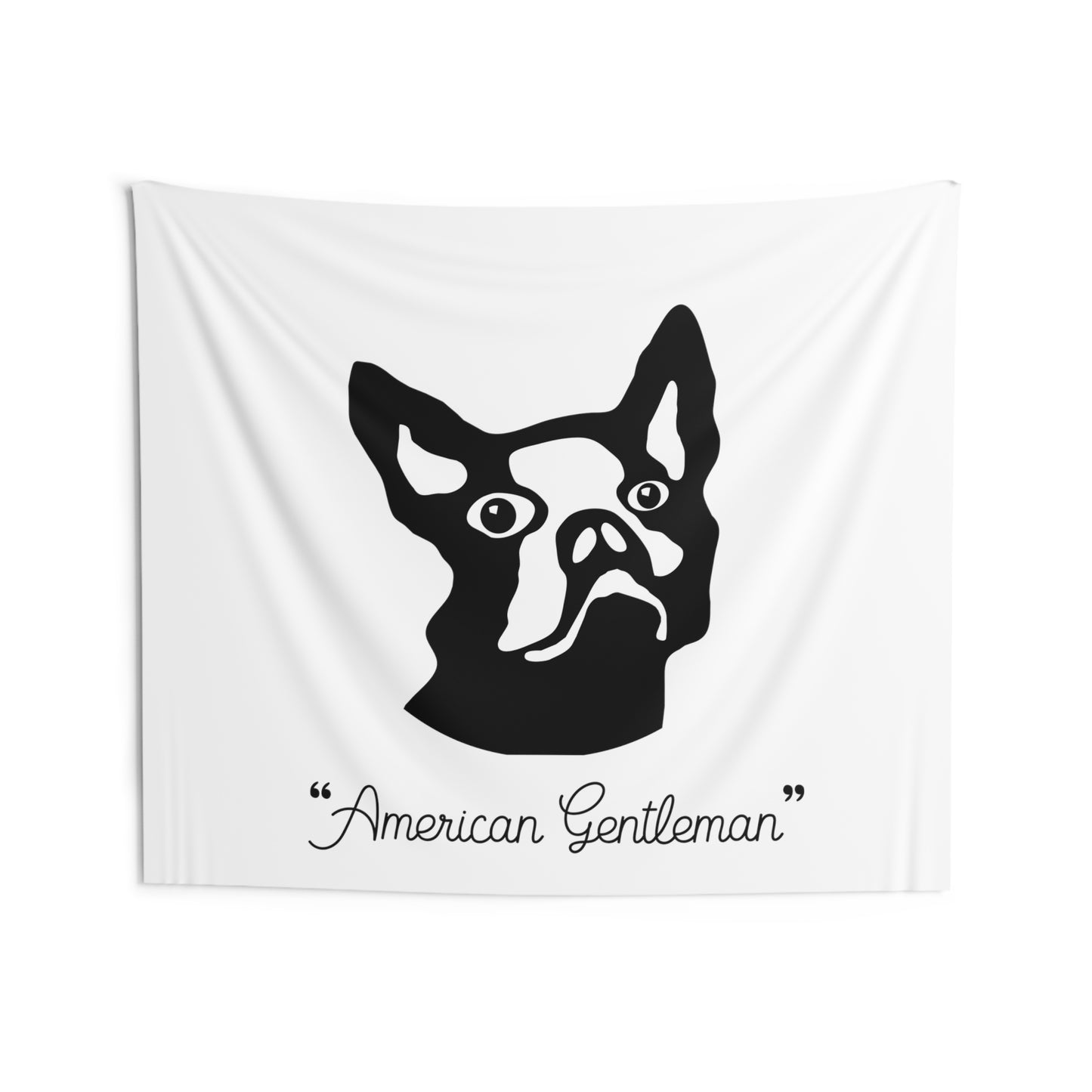 Indoor Wall Tapestries Kukloso 'American Gentleman' Boston Terrier Dog -Tippy's in Heaven 1958  Free Shipping