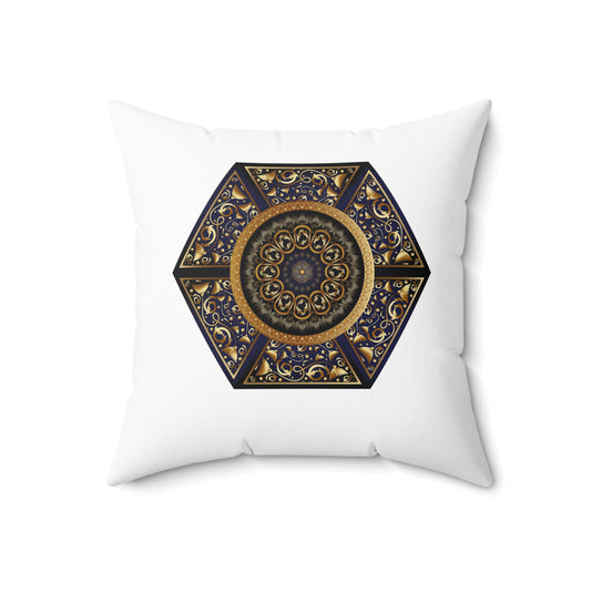 Spun Polyester Square Pillow Kukloso Circumplexical Mandalas No 3865 & 3886 - Free Shipping