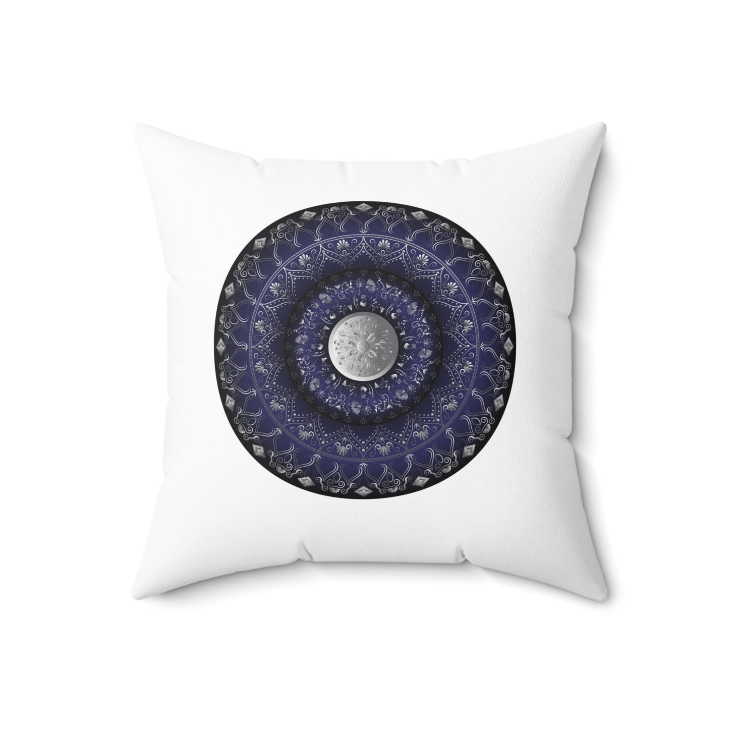 Spun Polyester Square Pillow Kukloso Circumplexical Mandalas No 3898 & 3949 - Free Shipping