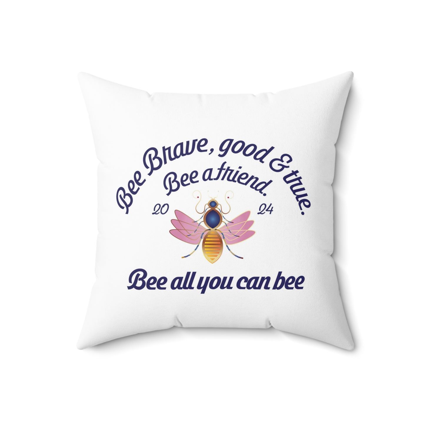 Spun Polyester Square Pillow Kukloso 'Bee All You Can Bee' - Free Shipping