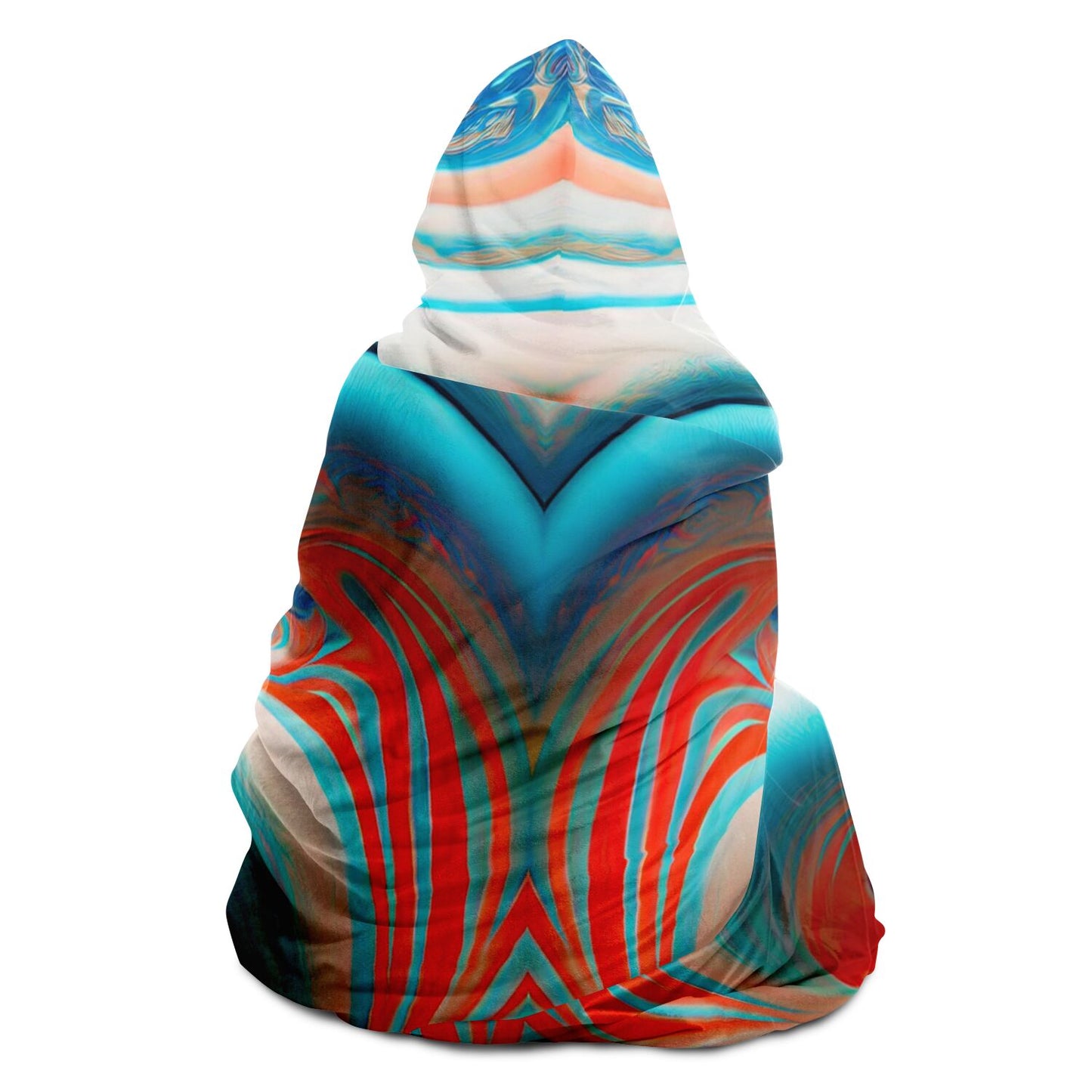 Hooded Blanket - AOP Kukloso Color Flows No 12 - Free Shipping