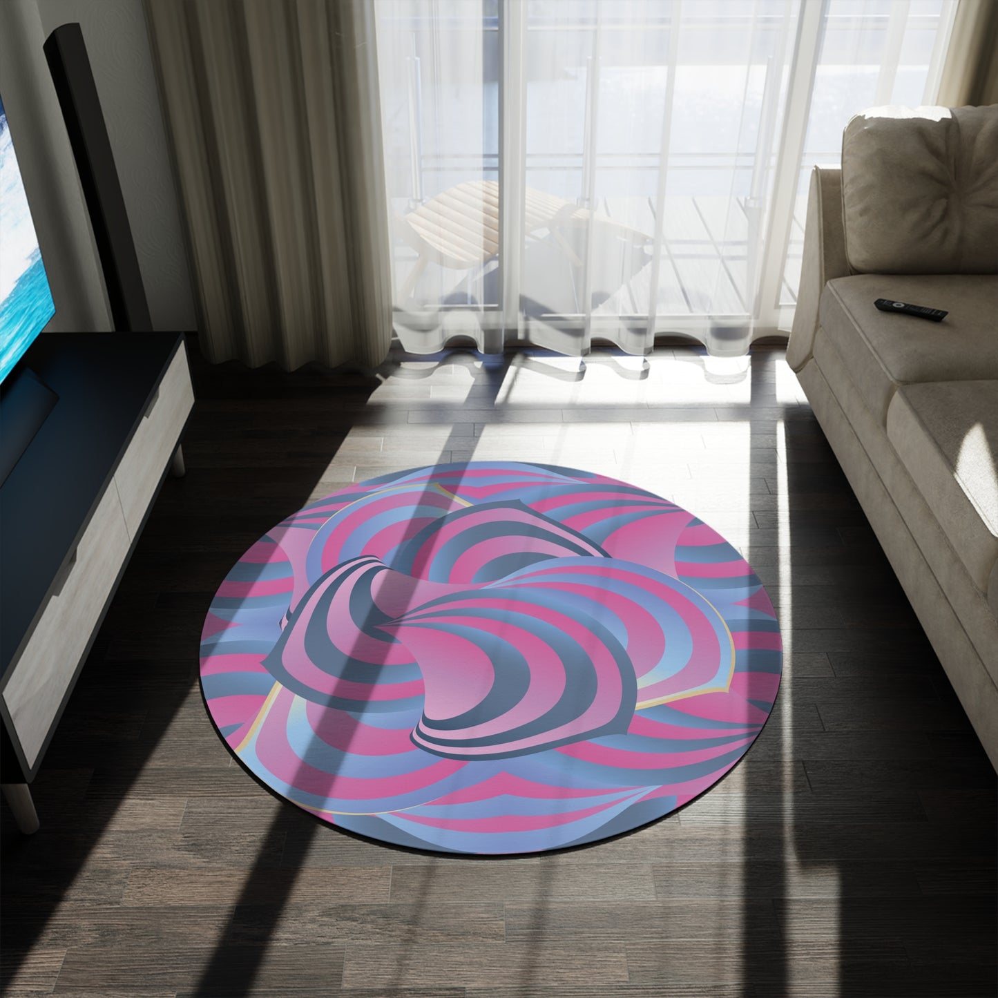 Round Rug Kukloso Ice Cream Swirls No 40 Free Shipping