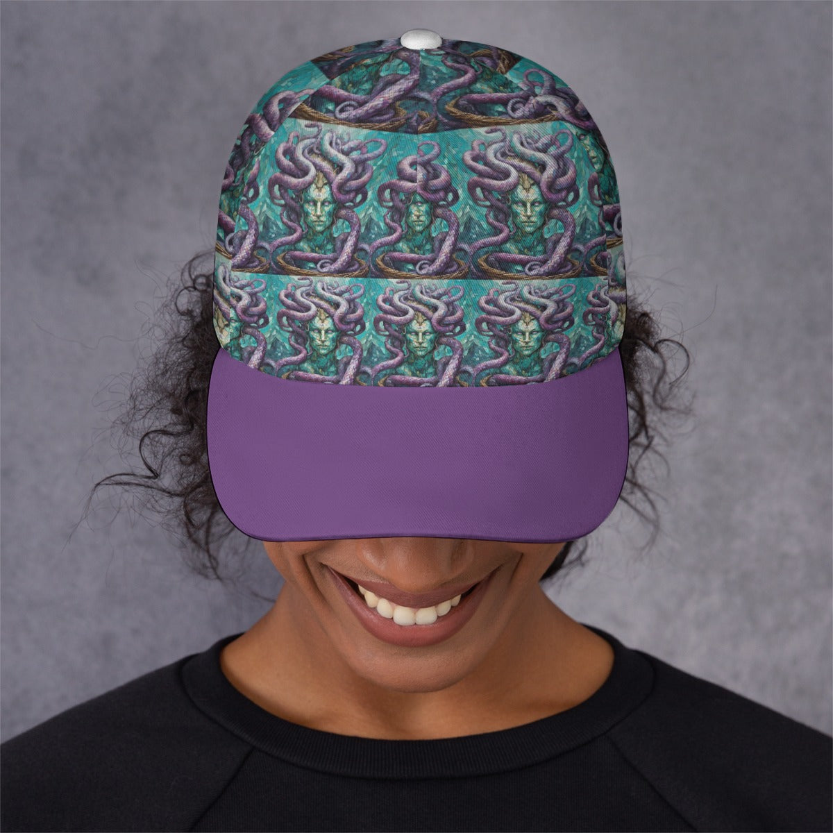 All-Over Print Unisex Peaked Cap With Box Kukloso Abstract Geo No 1220