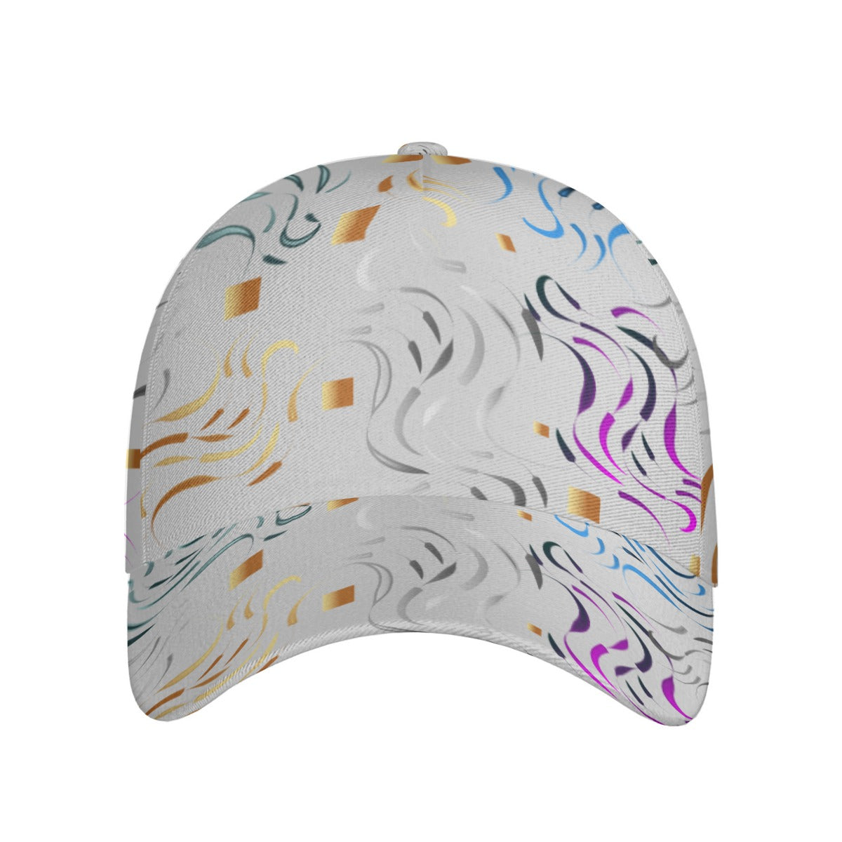 All-Over Print Unisex Peaked Cap With Box Kukloso Abstract Geo No 1372