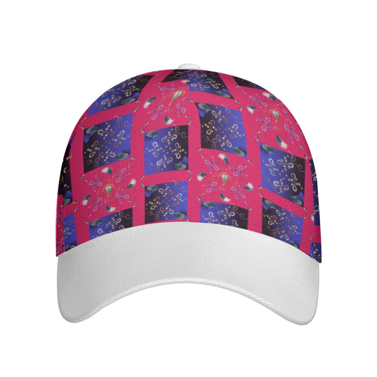 All-Over Print Unisex Peaked Cap With Box Kukloso Abstract Geo No 1843