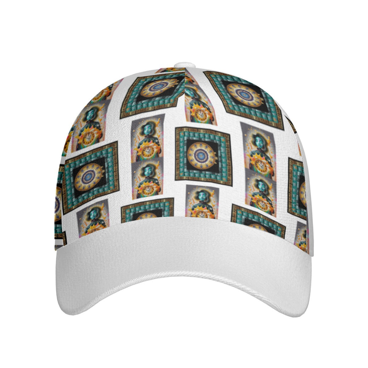 All-Over Print Unisex Peaked Cap With Box Kukloso Abstract Geo No 1819