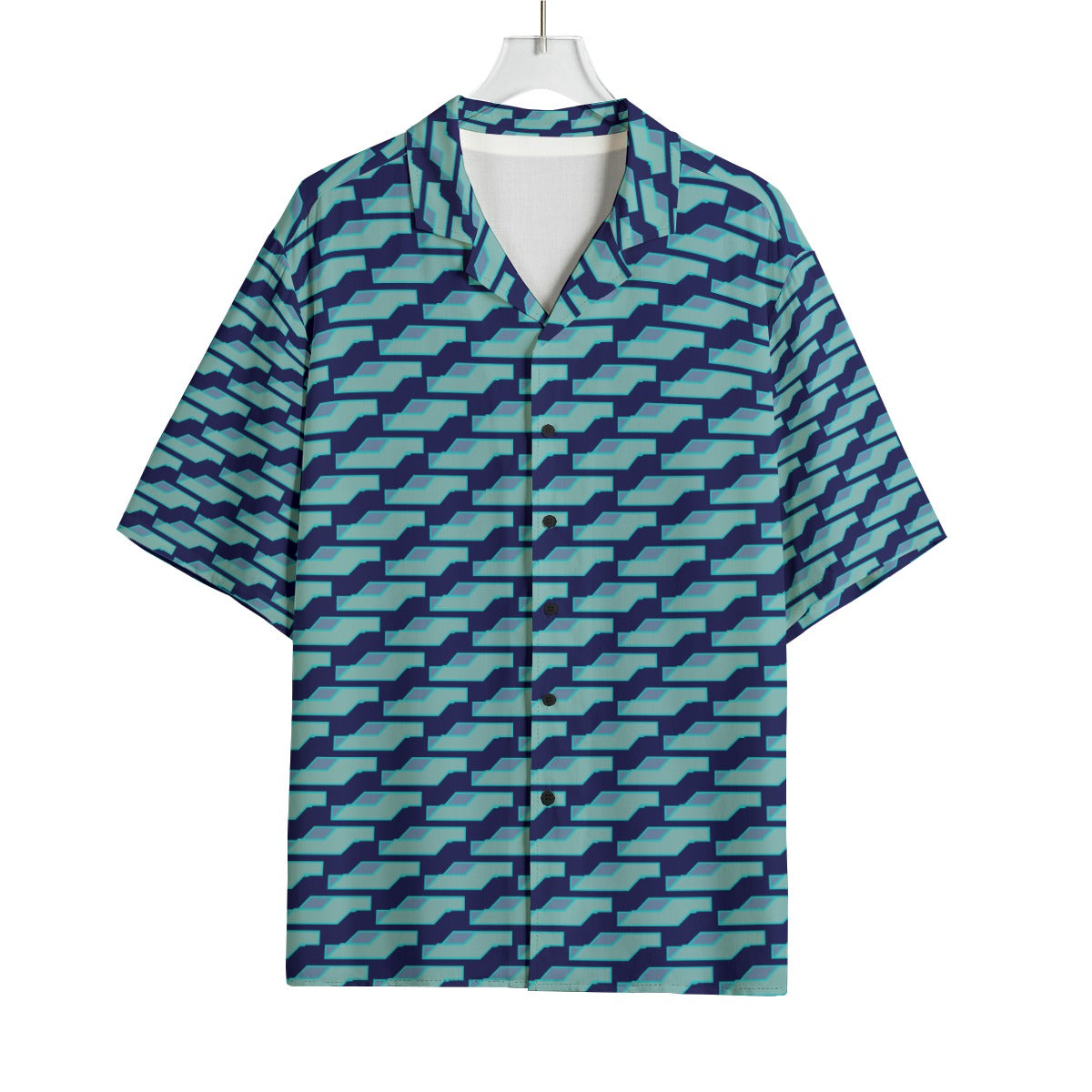 AOP Men's Hawaiian Rayon Shirt Kukloso Geo No 706