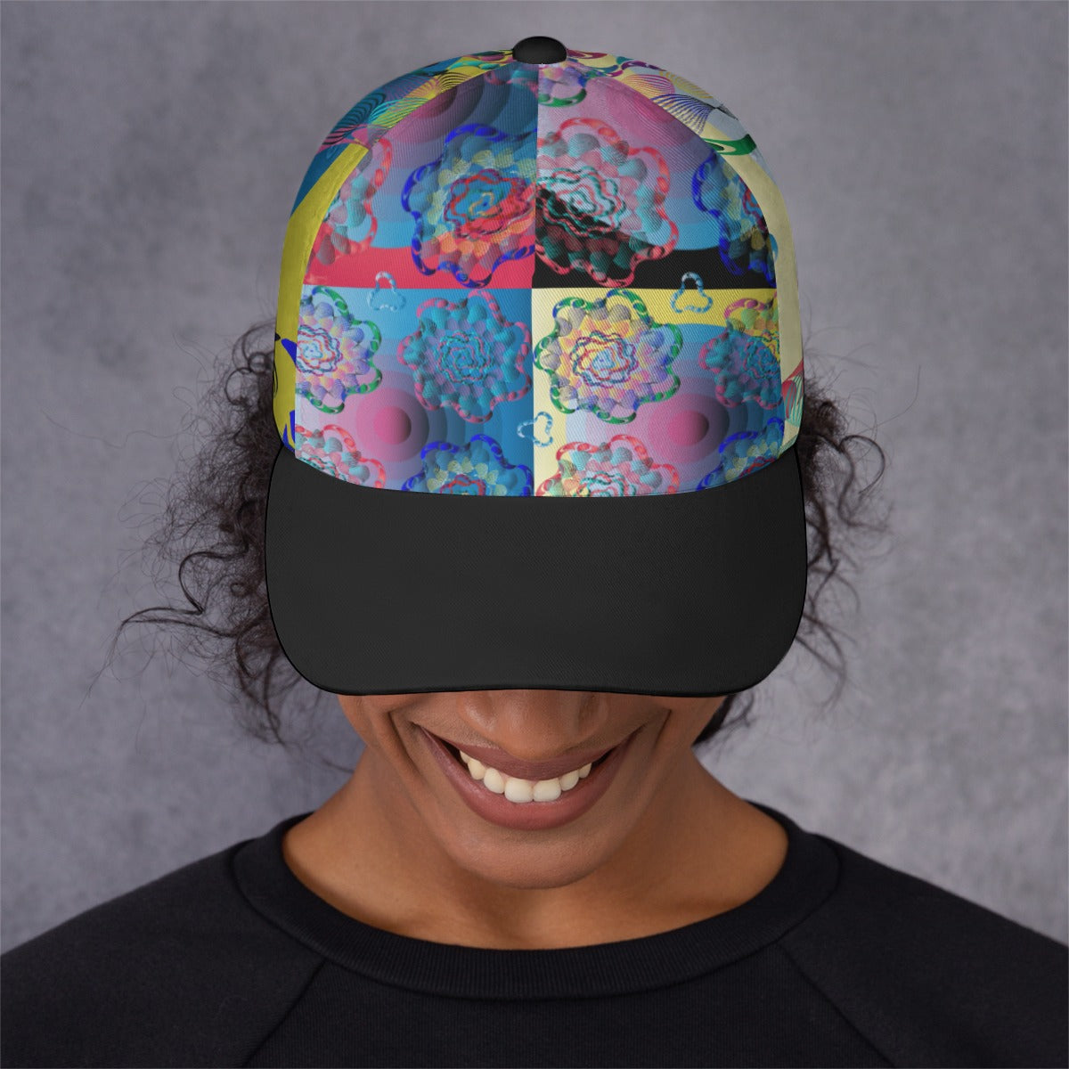 All-Over Print Unisex Peaked Cap With Box Kukloso Abstract Geo No 938