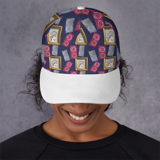 All-Over Print Unisex Peaked Cap With Box Kukloso Abstract Geo No 209