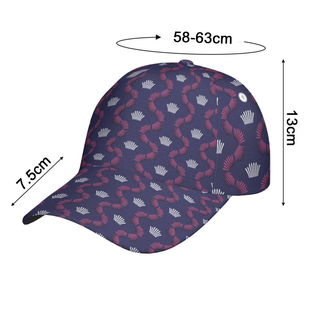 All-Over Print Unisex Peaked Cap With Box Kukloso Abstract Geo No 1607