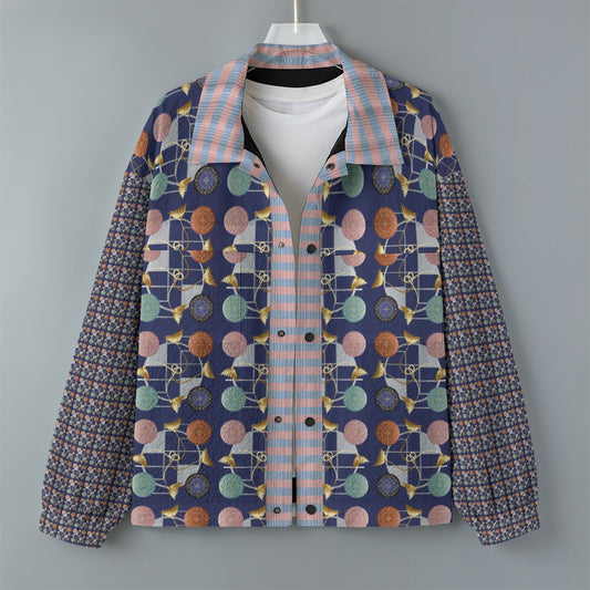 AOP Unisex Casual Lapel Jacket Kukloso Mandala No 161 A Collage