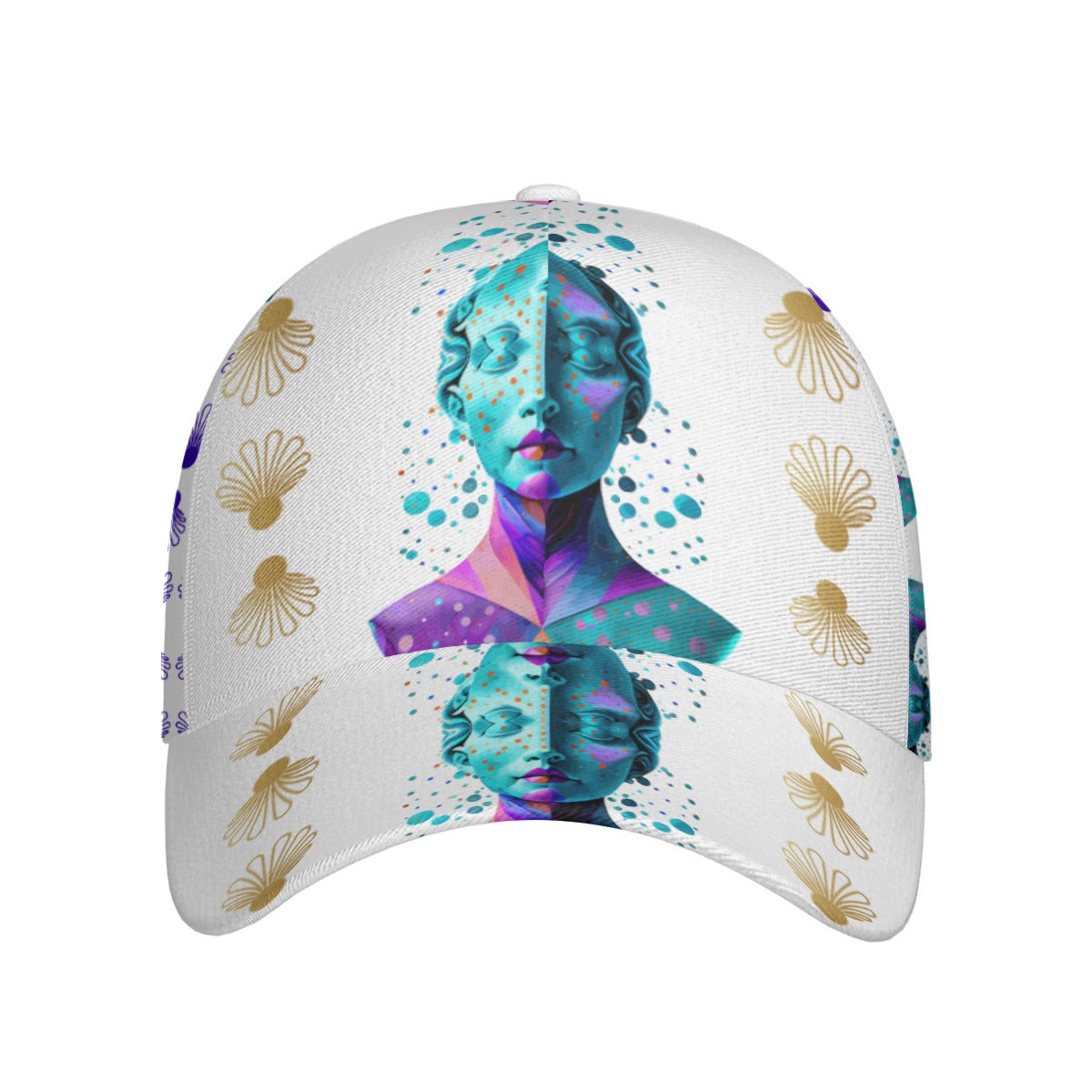 All-Over Print Unisex Peaked Cap With Box Kukloso Abstract Geo No 1282