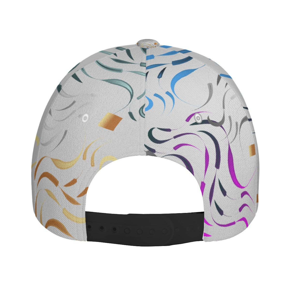 All-Over Print Unisex Peaked Cap With Box Kukloso Abstract Geo No 1372