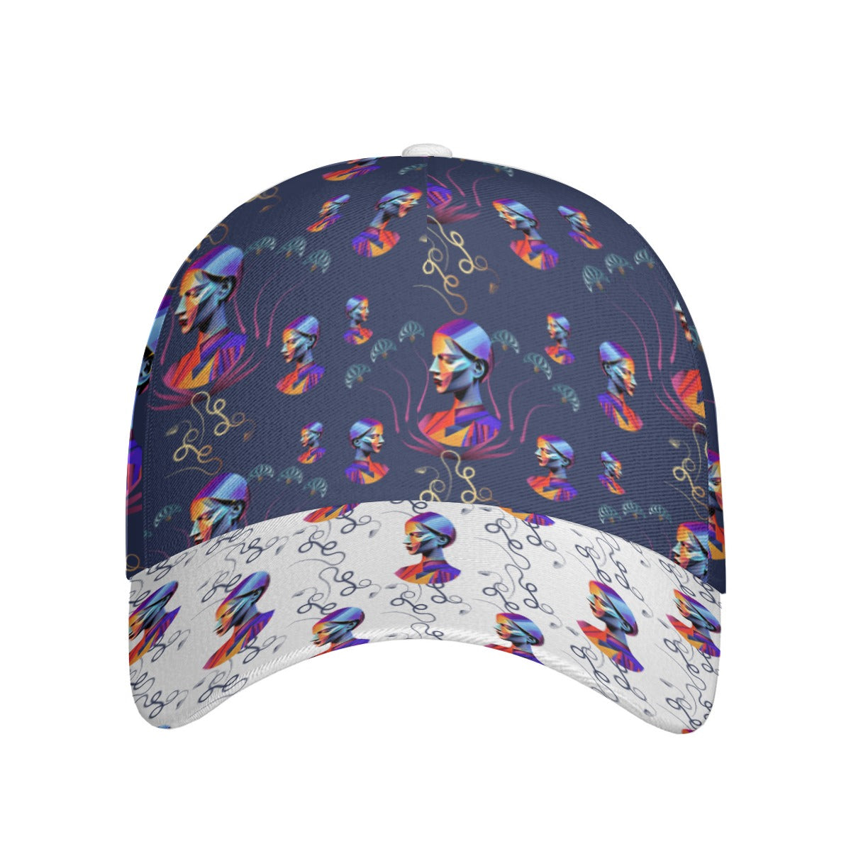 All-Over Print Unisex Peaked Cap With Box Kukloso Abstract Geo No 1245