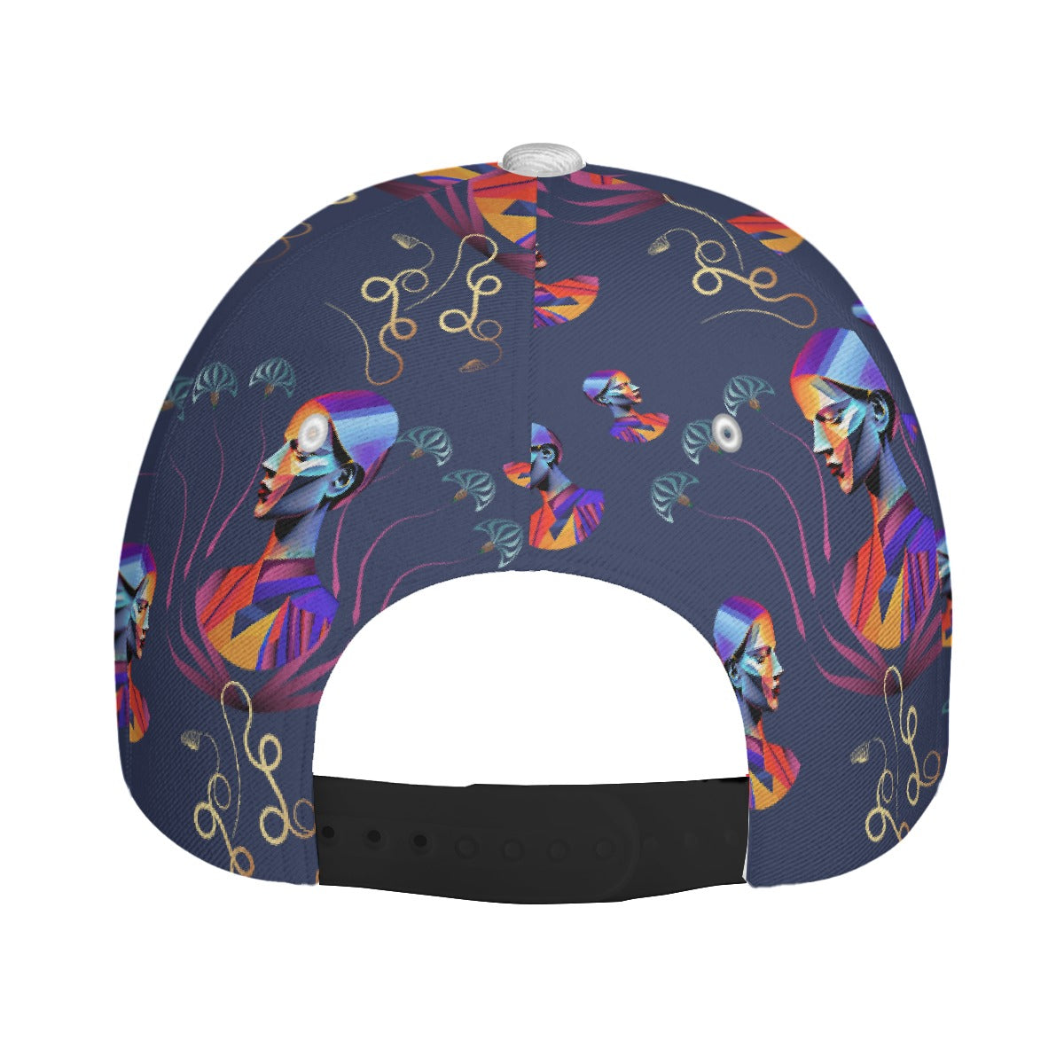 All-Over Print Unisex Peaked Cap With Box Kukloso Abstract Geo No 1245