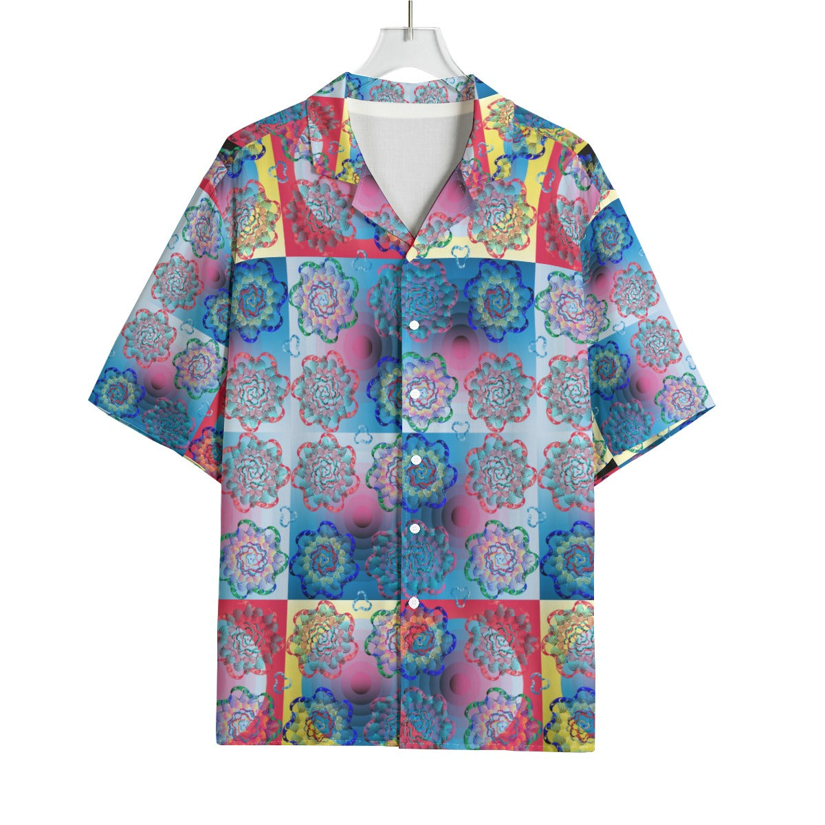 AOP Men's Hawaiian Rayon Shirt Kukloso Geo No 947