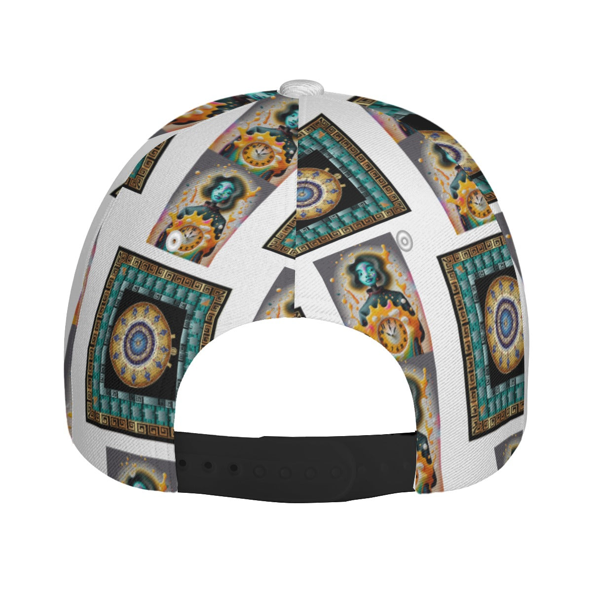 All-Over Print Unisex Peaked Cap With Box Kukloso Abstract Geo No 1819