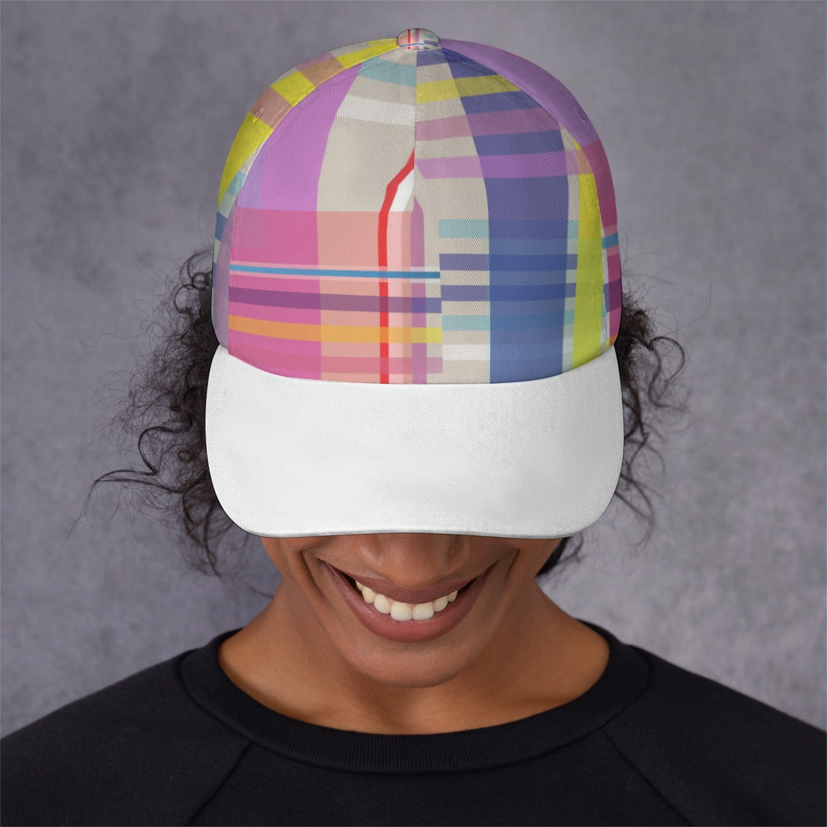 All-Over Unisex Print Peaked Cap With Box Kukloso Abstract Geo No 457