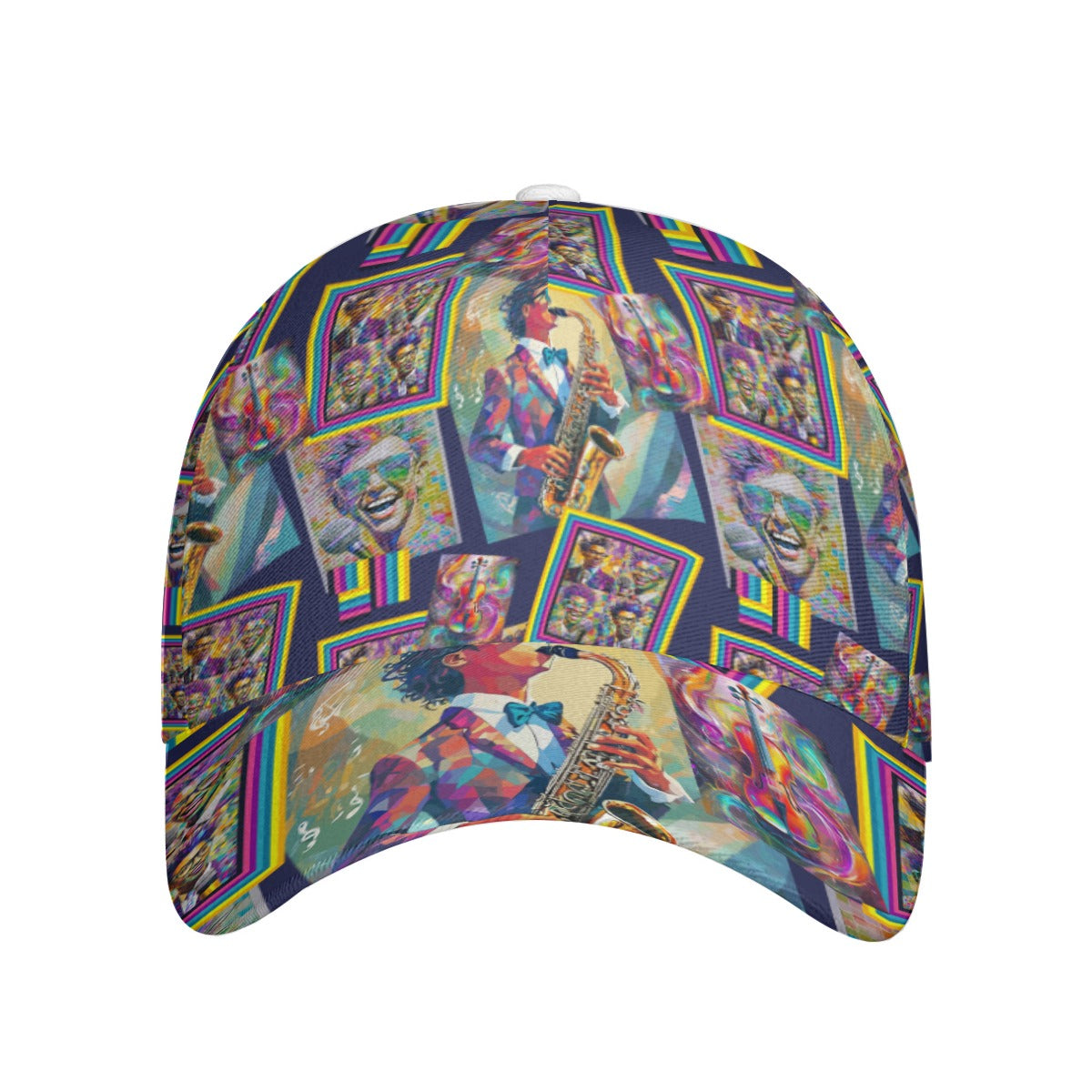 All-Over Print Unisex Peaked Cap With Box Kukloso Abstract Geo No 1006