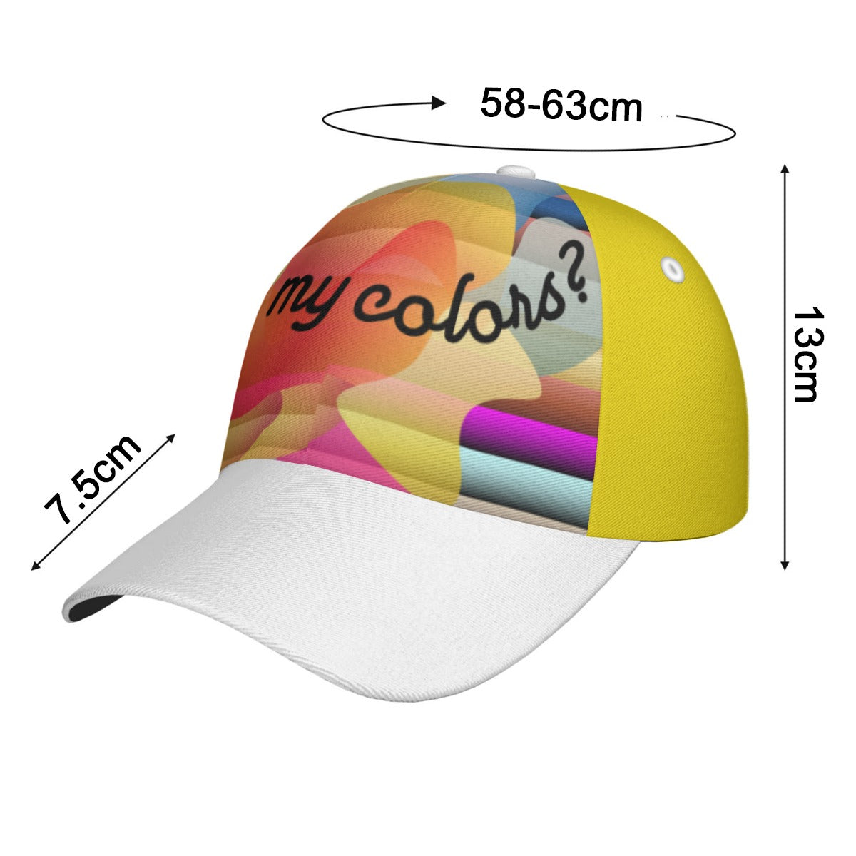 All-Over Print Unisex Peaked Cap With Box Kukloso Abstract Geo No 1579