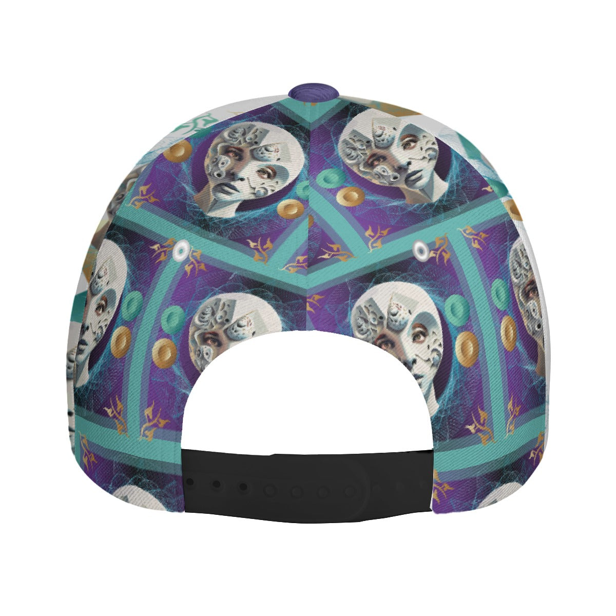 All-Over Print Unisex Peaked Cap With Box Kukloso Abstract Geo No 1345