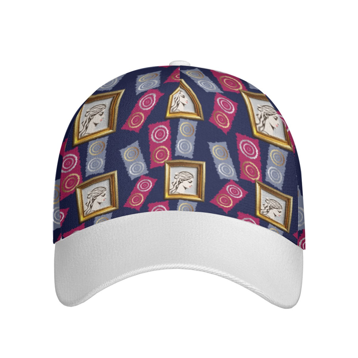 All-Over Print Unisex Peaked Cap With Box Kukloso Abstract Geo No 209