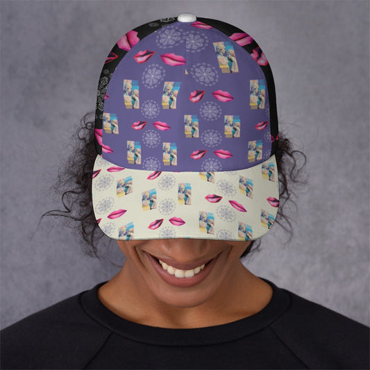 All-Over Print Unisex Peaked Cap With Box Kukloso Abstract Geo No 735