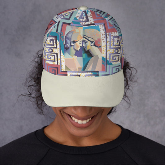 All-Over Print Unisex Peaked Cap With Box Kukloso Abstract Geo No 731