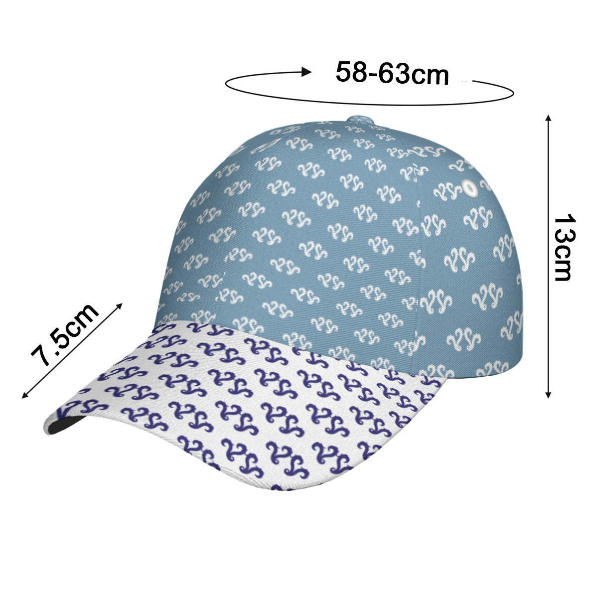 All-Over Unisex Print Peaked Cap With Box Kukloso Abstract Geo No 1157