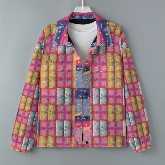 AOP Unisex Casual Lapel Jacket Kukloso Whimsical No 15 A