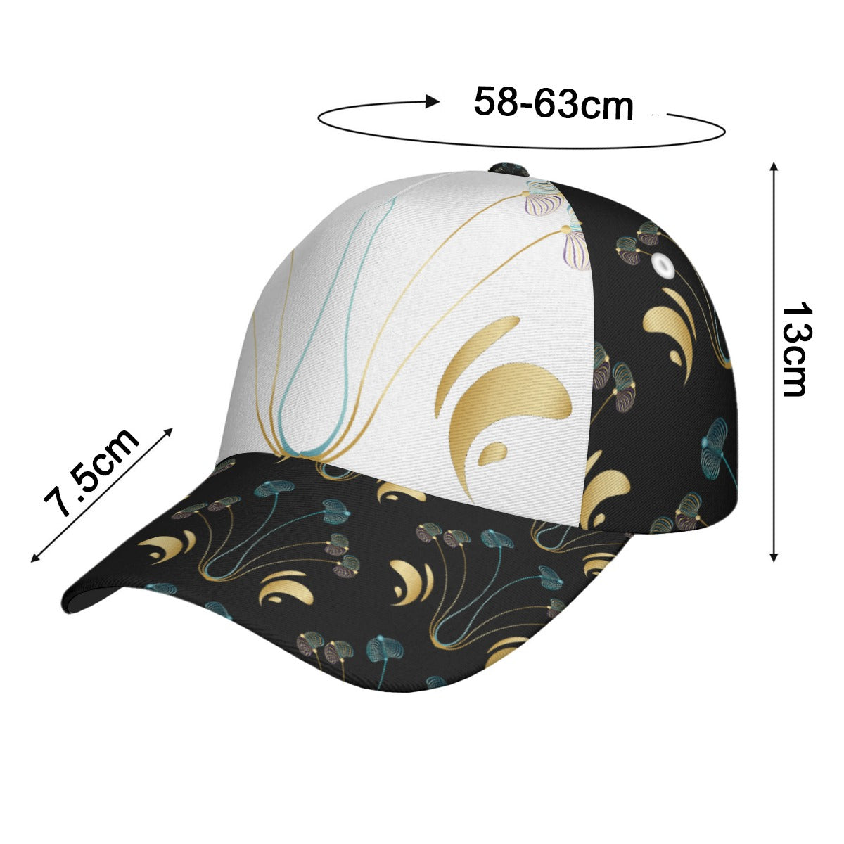 All-Over Print Unisex Peaked Cap With Box Kukloso Abstract Geo No 1168