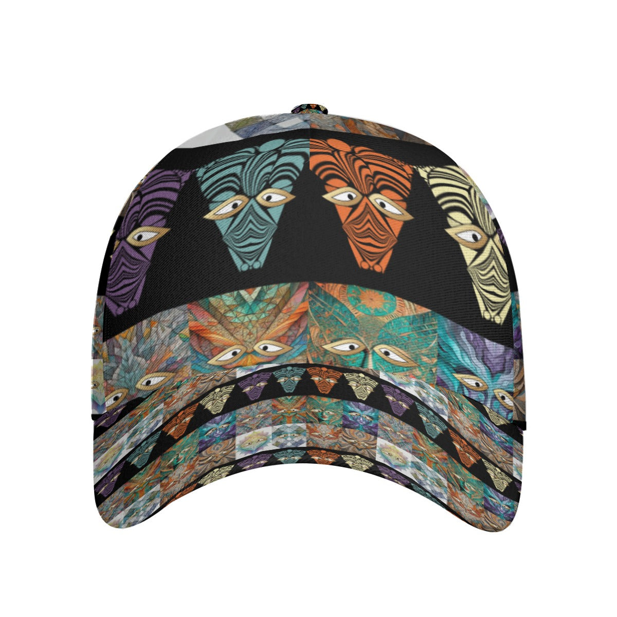 All-Over Print Unisex Peaked Cap With Box Kukloso Abstract Geo No 1830