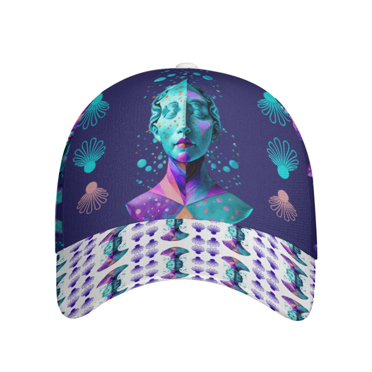 All-Over Print Unisex Peaked Cap With Box Kukloso Abstract Geo No 1284