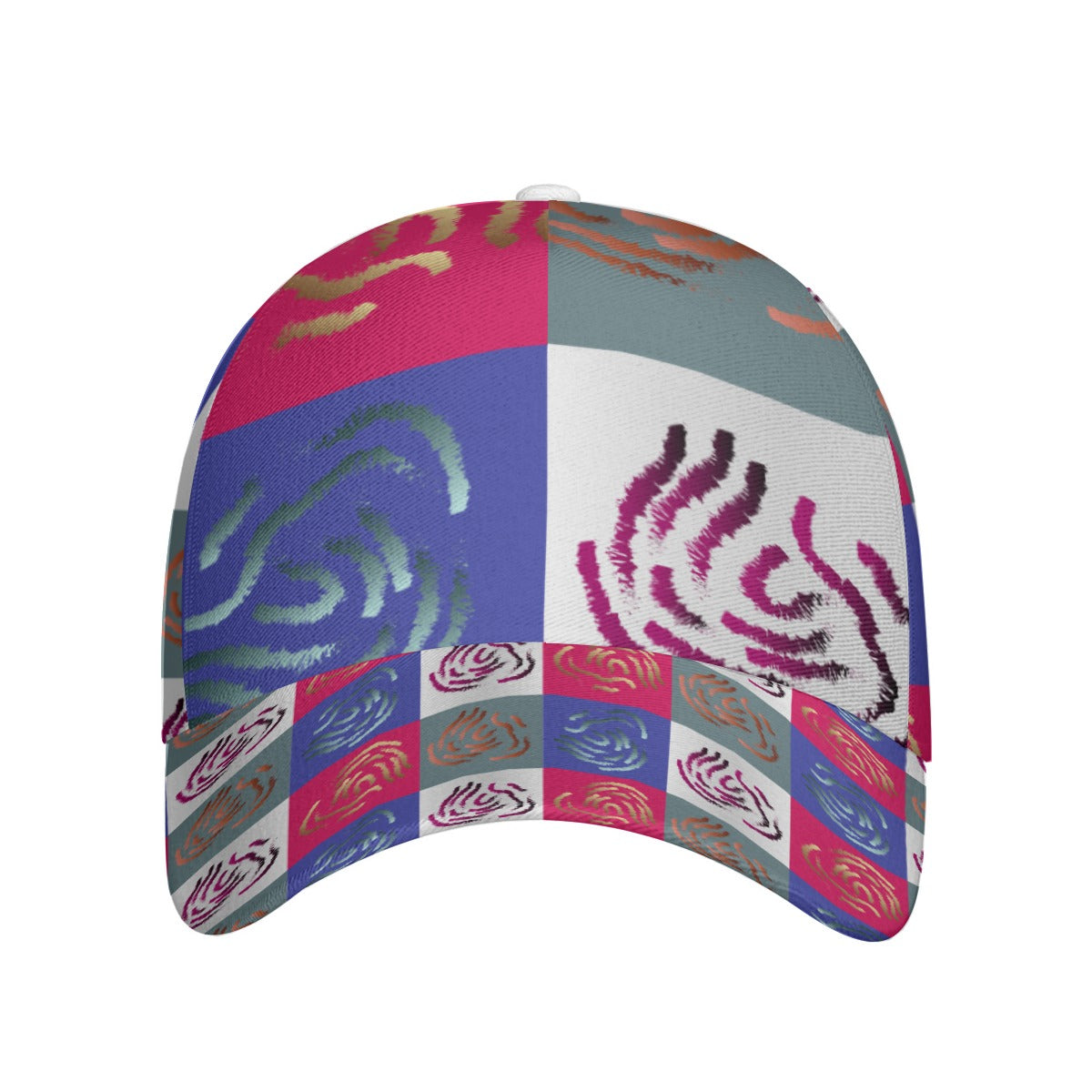 All-Over Print Unisex Peaked Cap With Box Kukloso Abstract Geo No 1376