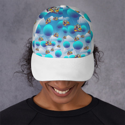 All-Over Print Unisex Peaked Cap With Box Kukloso Abstract Geo No 1599