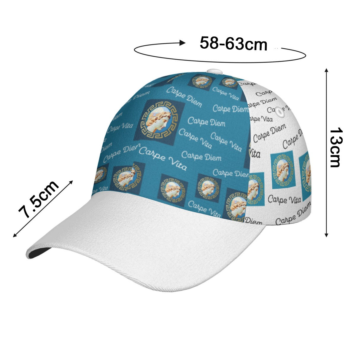 All-Over Print Unisex Peaked Cap With Box Kukloso Abstract Geo No 1515