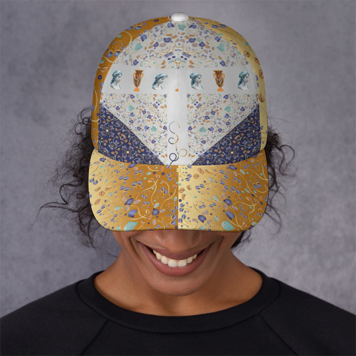 All-Over Print Unisex Peaked Cap With Box Kukloso Abstract Geo No 887