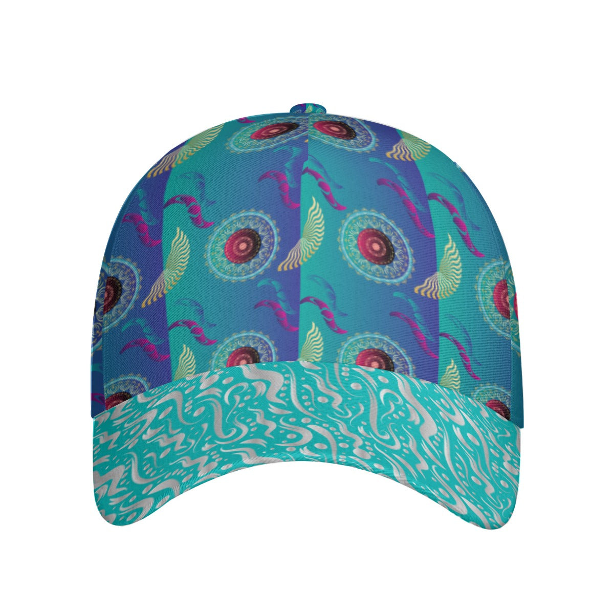 All-Over Unisex Print Peaked Cap With Box Kukloso Abstract Geo No 283