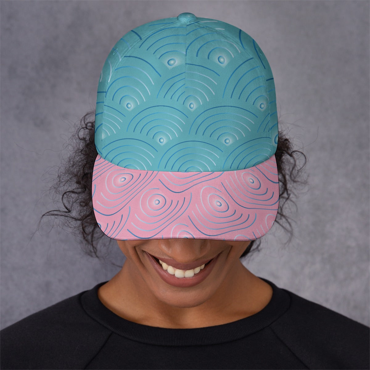 All-Over Unisex Print Peaked Cap With Box Kukloso Abstract Geo No 13