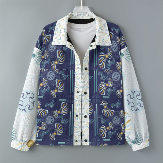 AOP Unisex Casual Lapel Jacket Kukloso Whimsical No 97