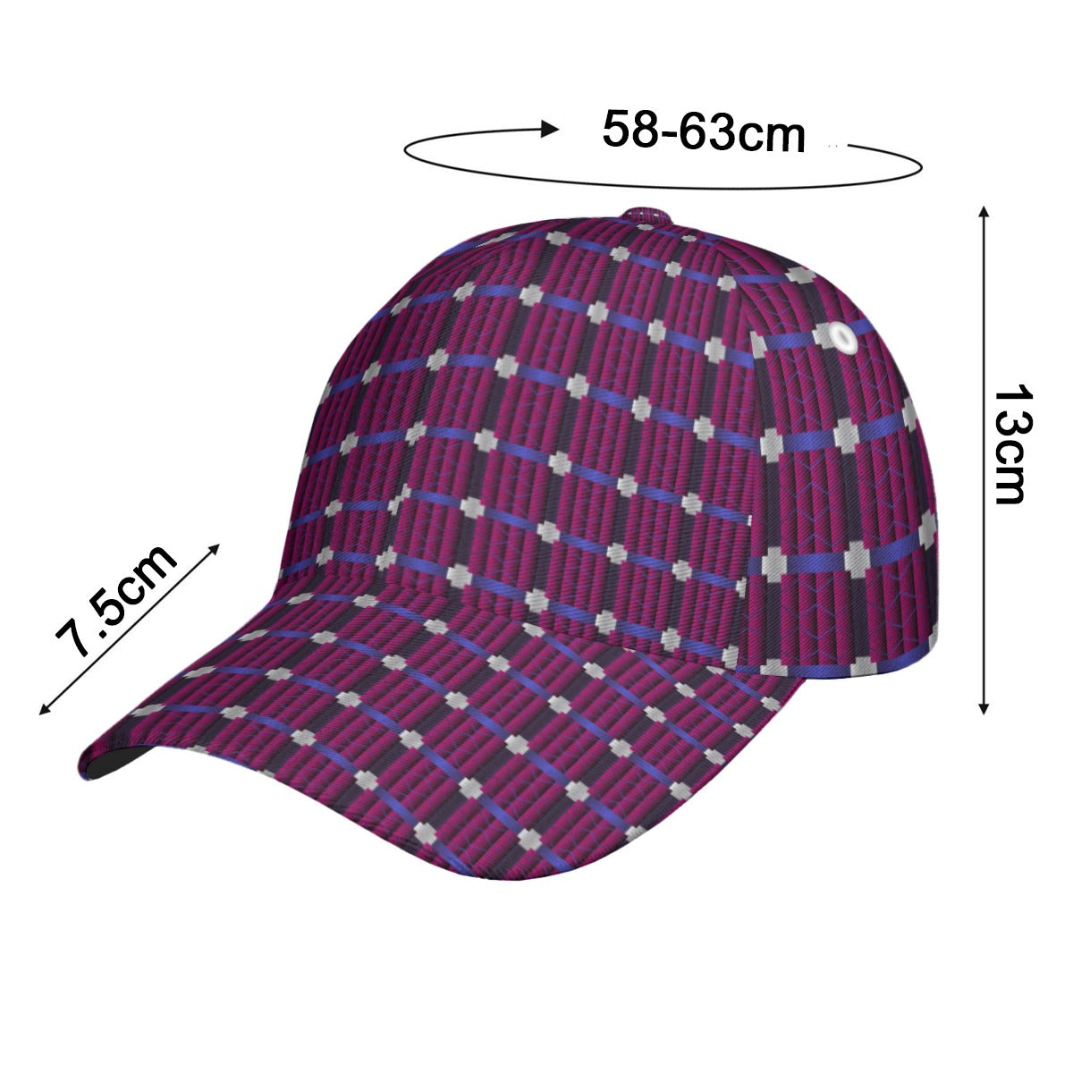 All-Over Print Unisex Peaked Cap With Box Kukloso Abstract Geo No 1827