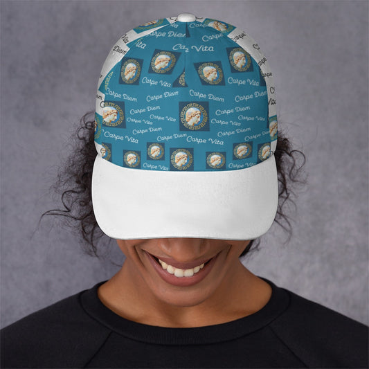 All-Over Print Unisex Peaked Cap With Box Kukloso Abstract Geo No 1515